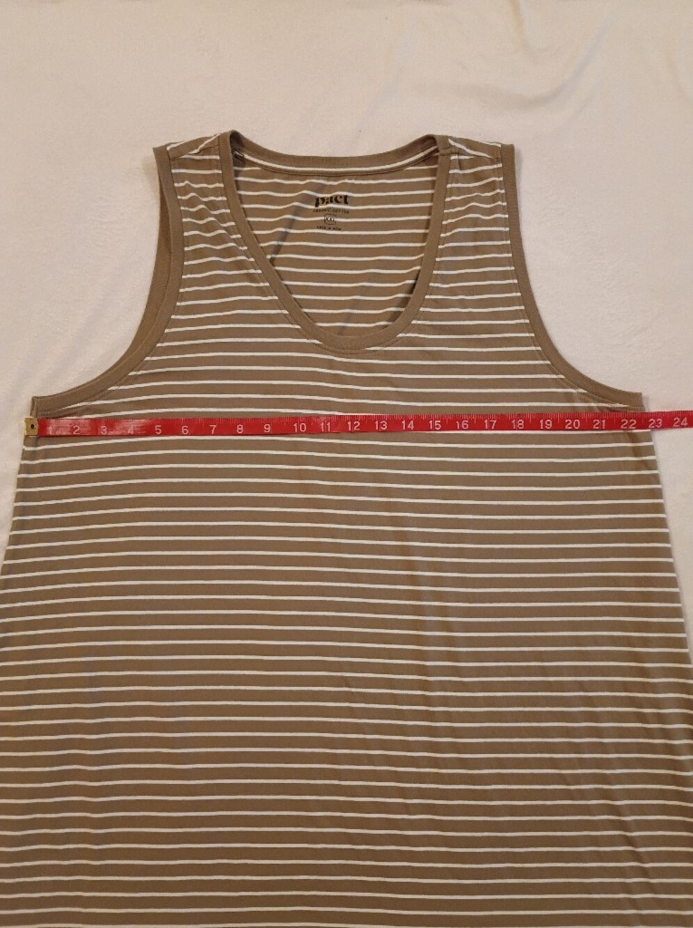 Pact Organic Cotton Softspun Tank Midi Dress Size XXL Monterey Stripe - Picture 5 of 12